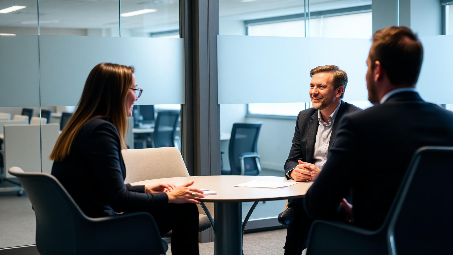 HR-adviseur in gesprek tijdens een sollicitatiegesprek