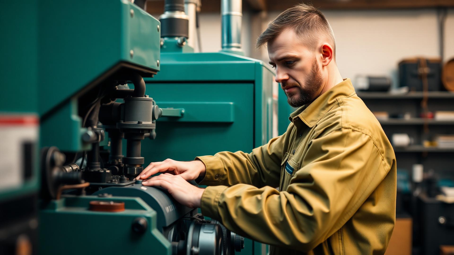 Vakmensen aan het werk in de techniek